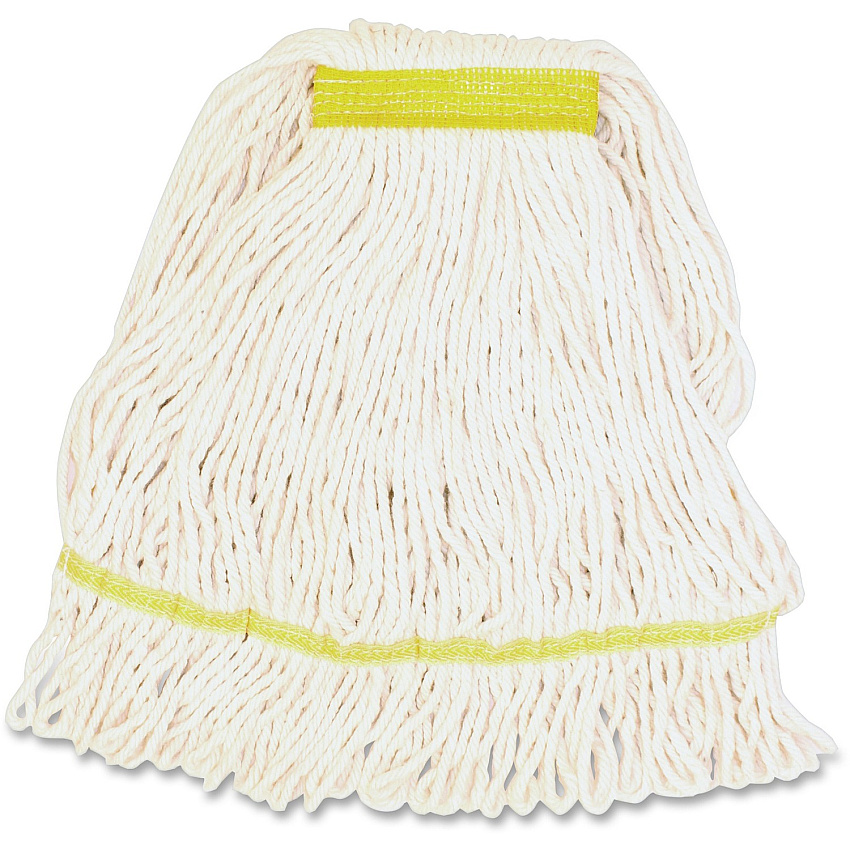 Genuine Joe Narrow Band Small Mophead Small - Rayon, Cotton, Cotton, Fiber - 1 Each (GJOSWH1B)