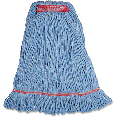 Genuine Joe Narrow Band Large Mophead Large - Rayon, Cotton, Cotton, Fiber - 1 Each (GJOLBL1B)