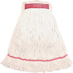 Genuine Joe Narrow Band Large Mophead Large - Rayon, Cotton, Fiber, Cotton - 1 Each (GJOLWH1B)