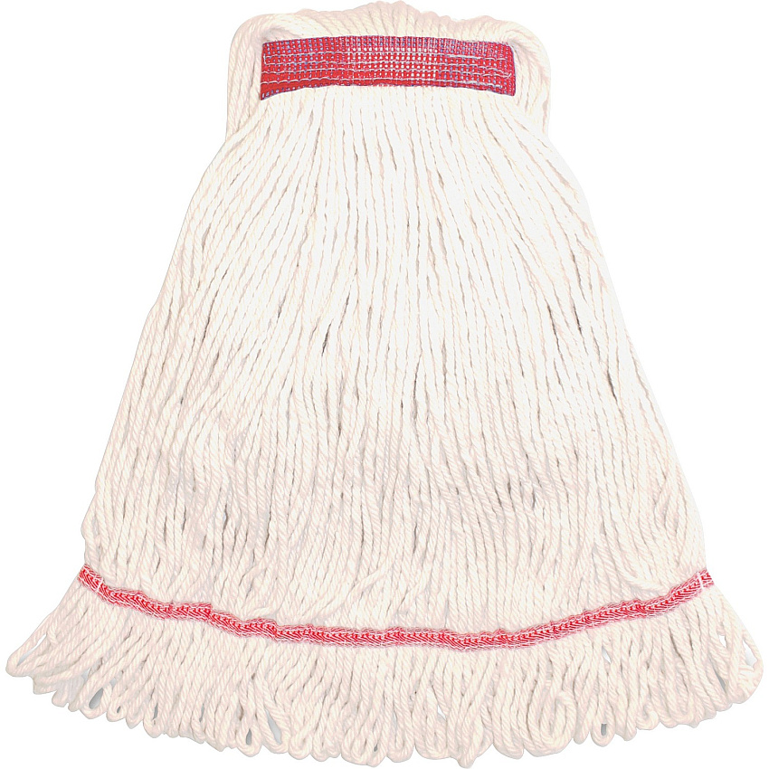 Genuine Joe Narrow Band Large Mophead Large - Rayon, Cotton, Fiber, Cotton - 1 Each (GJOLWH1B)