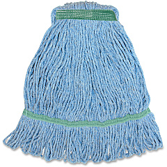 Genuine Joe Narrow Band Medium Mophead Medium - Rayon, Cotton, Fiber, Cotton - 1 Each (GJOMBL1B)