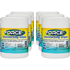 2XL FORCE2 Disinfecting Wipes Wipe - 6.75" Length x 6" Width - Recommended For: Bacteria Remover, Virus Remover - Fast Acting, Non-toxic, Non-irritating, Pre-moistened, Alcohol-free, Phenol-free, Bleach-free, Ammonia-free - White - 220/Tub - 6 / C (407CT) 2XL FORCE2 Disinfecting Wipes Wipe - 6.75" Length x 6" Width - Recommended For: Bacteria Remover, Virus Remover - Fast Acting, Non-toxic, Non-irritating, Pre-moistened, Alcohol-free, Phenol-free, Bleach-free, Ammonia-free - White - 220/Tub - 6 / C (407CT)