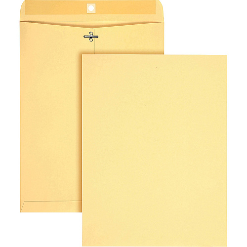 Quality Park 10 x 13 Heavy-Duty Clasp Envelopes Clasp - #97 - 10" Width x 13" Length - Clasp/Gummed Flap - Manila - 100 / Box (38497)