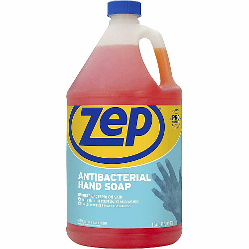 Zep Antimicrobial Hand Soap Fresh Clean Scent - 1 gal - Kill Germs, Bacteria Remover, Soil Remover - Hand - Antibacterial - Orange - Non-abrasive, Solvent-free, Residue-free, Quick Rinse - 1 Each (R46124)