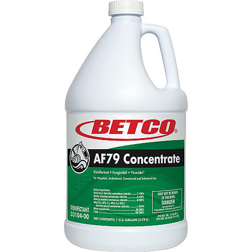 Betco AF79 Concentrate Disinfectant Concentrate - 128 fl oz (4 quart) - Ocean Breeze Scent - Deodorize, Disinfectant, Non-abrasive - Green - 1 Each (3310400)