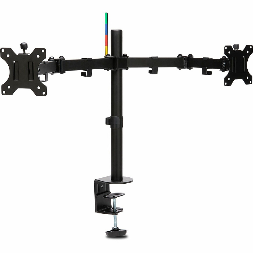 Kensington SmartFit Mounting Arm for Monitor Height Adjustable - 2 Display(s) Supported - 32" Screen Support - 35.27 lb Load Capacity - 75 x 75, 100 x 100 - VESA Mount Compatible - Steel, Aluminum - 1 Each (55409)