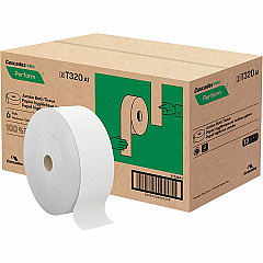 Cascades PRO Perform Jumbo Toilet Paper, 2 Ply, White 2 Ply - 3.40" Width x 1250 ft Length - 9" Roll Diameter - White - Paper - 6 / Carton (T320) Cascades PRO Perform Jumbo Toilet Paper, 2 Ply, White 2 Ply - 3.40" Width x 1250 ft Length - 9" Roll Diameter - White - Paper - 6 / Carton (T320)