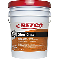 Betco Citrus Chisel Cleaner/Degreaser Concentrate - 640 fl oz (20 quart) - Citrus Scent - Heavy Duty, Butyl-free, Non-flammable, Deodorize - Orange - 1 Each (1670500)
