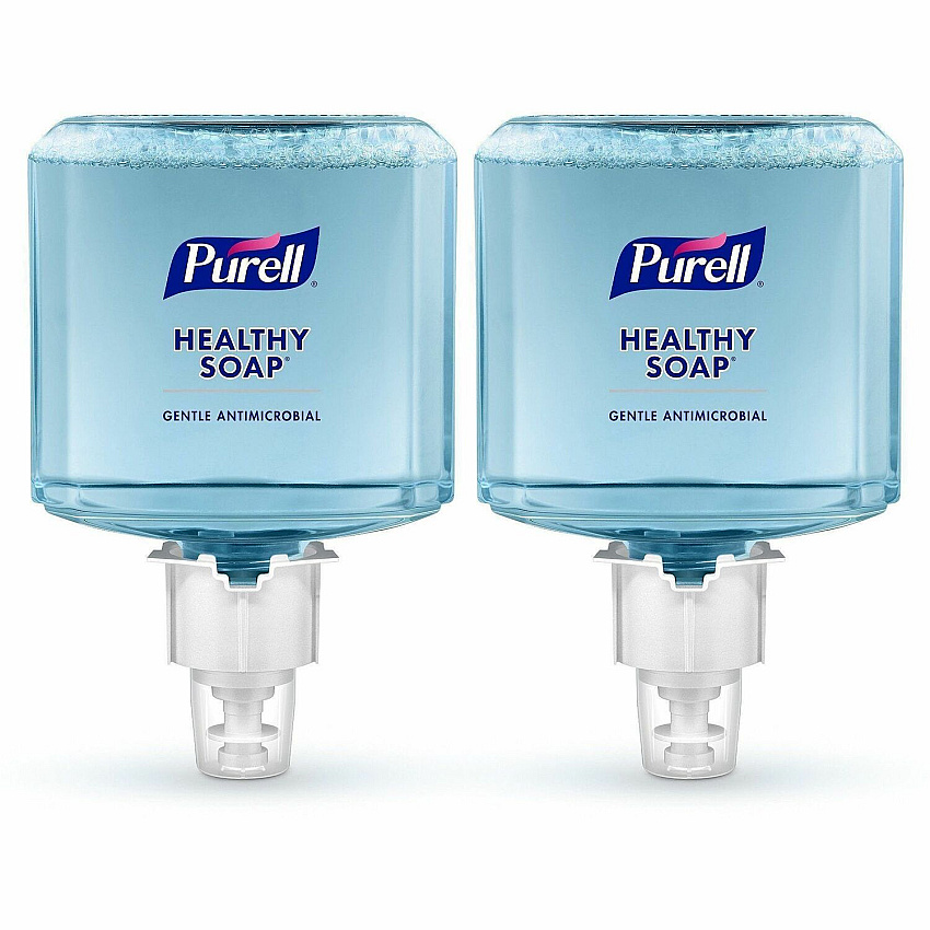 PURELL&reg; ES6 HEALTHY SOAP™ 0.5% BAK Antimicrobial Foam Fragrance-free Scent - 1.27 quart - Pump Bottle Dispenser - Soil Remover, Odor Remover, Kill Germs - Hand, Skin - Moisturizing - Antibacterial - Clear - Dye-free, Fragrance-free, Pht (648002)