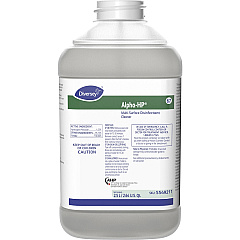 Diversey Alpha-HP Multi Disinfectant Cleaner 84.5 fl oz (2.6 quart) - Citrus Scent - Clear - 2 / Carton (5549211)