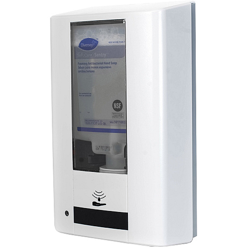 Diversey IntelliCare Hybrid Dispenser Manual - 1.37 quart Capacity - Durable, Lockable, Site Window, Tamper Resistant, Scratch Resistant, UV Resistant - White - 1 Each (D6205568)