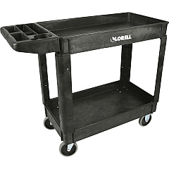 Lorell Storage Bin Utility Cart 550 lb Load Capacity - 4 Casters - 5" Caster Size - Structural Foam - 37.50" Width x 17" Depth x 39" Height - Black - 1 Each (LLR03611) Lorell Storage Bin Utility Cart 550 lb Load Capacity - 4 Casters - 5" Caster Size - Structural Foam - 37.50" Width x 17" Depth x 39" Height - Black - 1 Each (LLR03611)