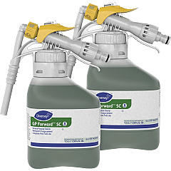 Diversey GP Forward General Purpose Cleaner Concentrate - 50.7 fl oz (1.6 quart) - Citrus Scent - Versatile, Rinse-free - Green - 2 / Carton (93145395CT)