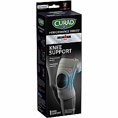 Curad Performance Series Knee Supports Gray - Neoprene - 1 Each (CURIM23333)