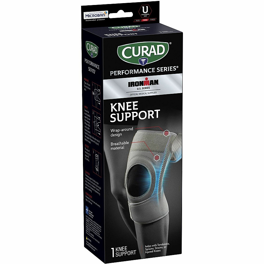 Curad Performance Series Knee Supports Gray - Neoprene - 1 Each (CURIM23333)