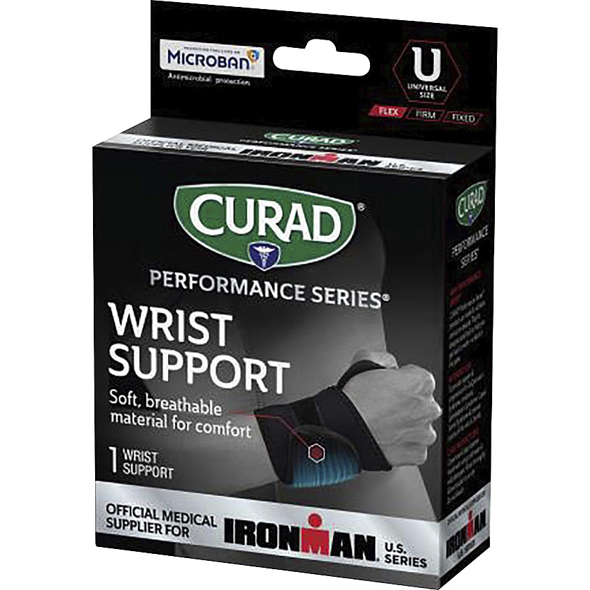 Curad Universal Wraparound Wrist Supports Black - Neoprene - 1 Each (CURIM19710)