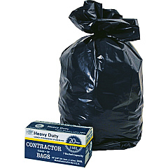Berry Heavy Duty Contractor Bags 50" Length x 32" Width x 3 mil (76 Micron) Thickness - Black - Waste Disposal - 20 / Carton (0186470) Berry Heavy Duty Contractor Bags 50" Length x 32" Width x 3 mil (76 Micron) Thickness - Black - Waste Disposal - 20 / Carton (0186470)