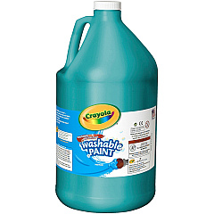 Crayola Washable Paint 1 Color(s) - Turquoise - 1 gal - Washable - 1 Each (54212848) Crayola Washable Paint 1 Color(s) - Turquoise - 1 gal - Washable - 1 Each (54212848)