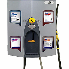 Diversey J-Fill QuattroSelect Dispensing System, 24-1/4"H x 18-1/2"W x 7-1/2"D, Gray 24.3" Height x 18.5" Width x 7.5" Depth - Gray - 1 Each (D3764735)