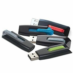 Verbatim 32GB Store 'n' Go V3 USB 3.2 Gen 1 Flash Drive - 5pk - Assorted 32 GB - USB 3.2 (Gen 1) Type A - Assorted - Lifetime Warranty - 5 / Pack (70900)