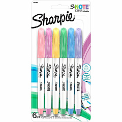 Sharpie S-Note Art Marker Papaya, Raspberry, Lemonade, Sea Green, Periwinkle, Grape Ink - 6 / Pack (2130683) Sharpie S-Note Art Marker Papaya, Raspberry, Lemonade, Sea Green, Periwinkle, Grape Ink - 6 / Pack (2130683)