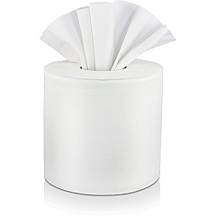 Solaris Paper Livi VPG Select Center Pull Towel 2 Ply - 7.40" Width x 10.90" Length - White - 6 Rolls Per Roll - 660/Roll - 6 / Carton (45507)