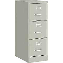 Lorell Fortress Series 22" Commercial-Grade Vertical File Cabinet 15" Width x 22" Depth x 40.2" Height - 3 x Drawer(s) for File - Letter - Vertical - Ball-bearing Suspension, Removable Lock, Pull Handle, Wire Management - Light Gray - Steel - R (LLR42298) Lorell Fortress Series 22" Commercial-Grade Vertical File Cabinet 15" Width x 22" Depth x 40.2" Height - 3 x Drawer(s) for File - Letter - Vertical - Ball-bearing Suspension, Removable Lock, Pull Handle, Wire Management - Light Gray - Steel - R (LLR42298)