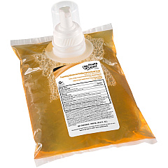 Health Guard Foam Antibacterial Soap Citrus Spice Scent - 1.06 quart - Kill Germs, Soil Remover - Skin, Hand - Antibacterial - Amber - Triclosan-free - 6 / Carton (21341)