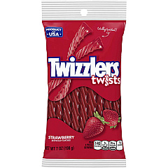 Twizzlers Twists Strawberry Flavored Candy Strawberry - Low Fat, Trans Fat Free - 7 oz - 12 / Carton (54402) Twizzlers Twists Strawberry Flavored Candy Strawberry - Low Fat, Trans Fat Free - 7 oz - 12 / Carton (54402)