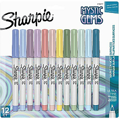 Sharpie Mystic Gems Permanent Markers Multi Ink - 12 / Pack (2136777) Sharpie Mystic Gems Permanent Markers Multi Ink - 12 / Pack (2136777)