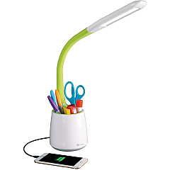 OttLite Desk Lamp LED - White, Green - Desk Mountable - 1 Each (CS59399SHPR) OttLite Desk Lamp LED - White, Green - Desk Mountable - 1 Each (CS59399SHPR)