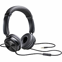 Compucessory Tangle-free Headset with Mic Stereo - Wired - Binaural - Black - 1 Each (15165) Compucessory Tangle-free Headset with Mic Stereo - Wired - Binaural - Black - 1 Each (15165)
