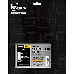 Avery&reg; UltraDuty 100-lb Pull Strength Tag Kit 3.25" Length x 5.75" Width - Plastic, Vinyl, Nylon - White - 1 Pack (62403)