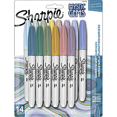 Sharpie Mystic Gems Permanent Markers Multi Ink - 14 / Pack (2142705) Sharpie Mystic Gems Permanent Markers Multi Ink - 14 / Pack (2142705)