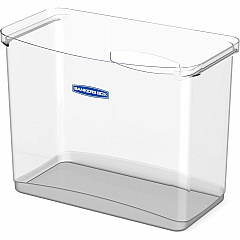 Bankers Box Portable Open Desktop File Box with Side Handles Desktop - Hanging Rail, Handle, Durable - Clear - Polypropylene - 1 Each (0086401) Bankers Box Portable Open Desktop File Box with Side Handles Desktop - Hanging Rail, Handle, Durable - Clear - Polypropylene - 1 Each (0086401)