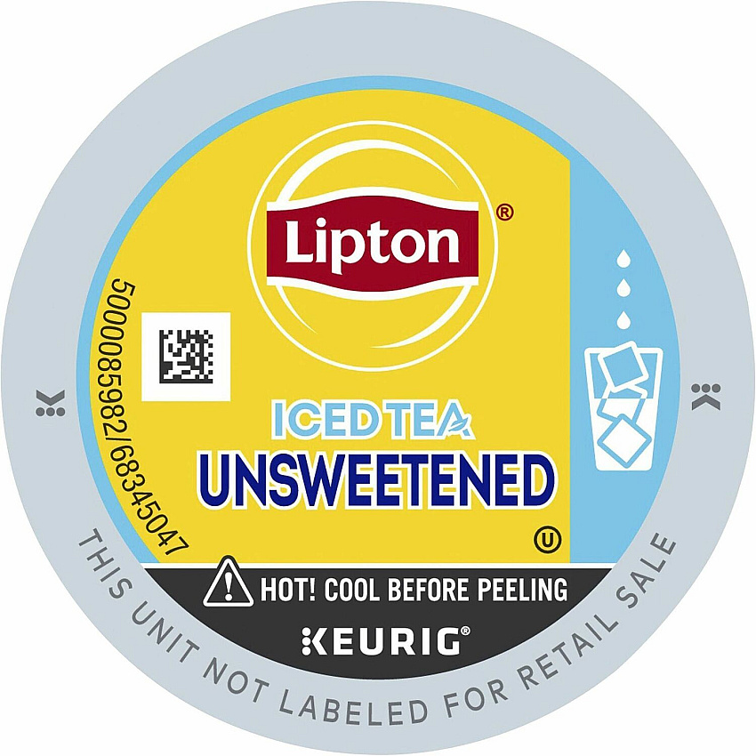 Lipton&reg; Unsweetned Iced Black Tea K-Cup Caffeinated - 24 / Box (0543)