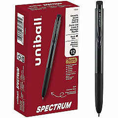 uni-ball uniball™ Spectrum Retractable Gel Pens 0.7 mm Medium Pen Point - Retractable - Black Ink - Gel-based - Writing - 12 / Dozen (70359) uni-ball uniball™ Spectrum Retractable Gel Pens 0.7 mm Medium Pen Point - Retractable - Black Ink - Gel-based - Writing - 12 / Dozen (70359)