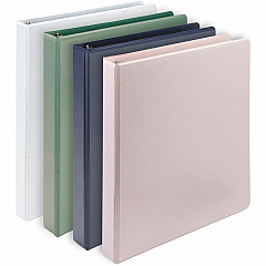 Samsill Eco-Conscious View Binder 1" Binder Capacity - Letter - 8 1/2" x 11" Sheet Size - Fastener: D-Ring - Pocket: 2, Internal - Polypropylene, Fiberboard - Indigo, Sage, White, Riose - Clear Overlay, Non-glare - 4 / Pack (MP46939) Samsill Eco-Conscious View Binder 1" Binder Capacity - Letter - 8 1/2" x 11" Sheet Size - Fastener: D-Ring - Pocket: 2, Internal - Polypropylene, Fiberboard - Indigo, Sage, White, Riose - Clear Overlay, Non-glare - 4 / Pack (MP46939)