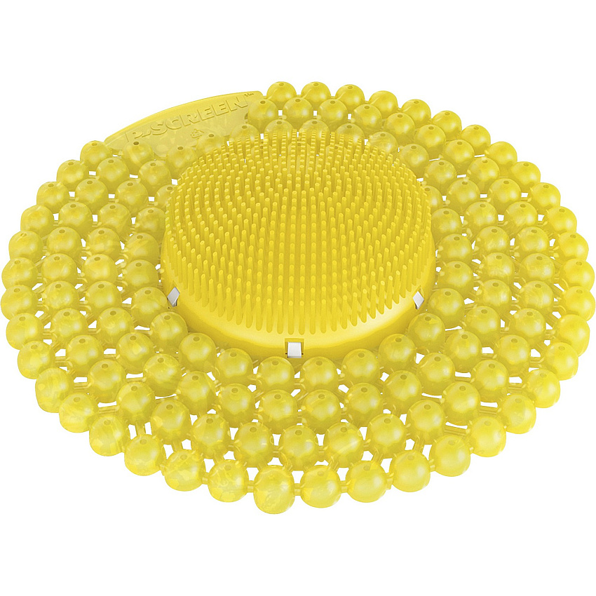 Vectair Systems P-Screen 60 Day Urinal Screen Lasts upto 60 Days - Anti-bacterial, Recyclable, Splash Resistant - 6 / Carton - Yellow (PSCRNCIT)