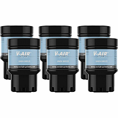 Vectair Systems V-Air MVP Dispenser Fragrance Refill Spray - 6000 ft? - Linen - 60 Day - Odor Neutralizer - 6 / Carton (SOLIDLIN)