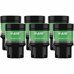 Vectair Systems V-Air MVP Dispenser Fragrance Refill Spray - 6000 ft? - Cucumber Melon - 60 Day - Odor Neutralizer - 6 / Carton (SOLIDMEL)