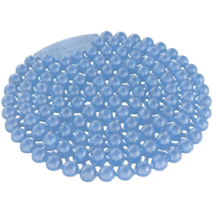 Vectair Systems Wee-Screen Urinal Screen Lasts upto 30 Days - Splash Resistant, Flexible, Recyclable - 10 / Box - Blue (WSCRNLIN)