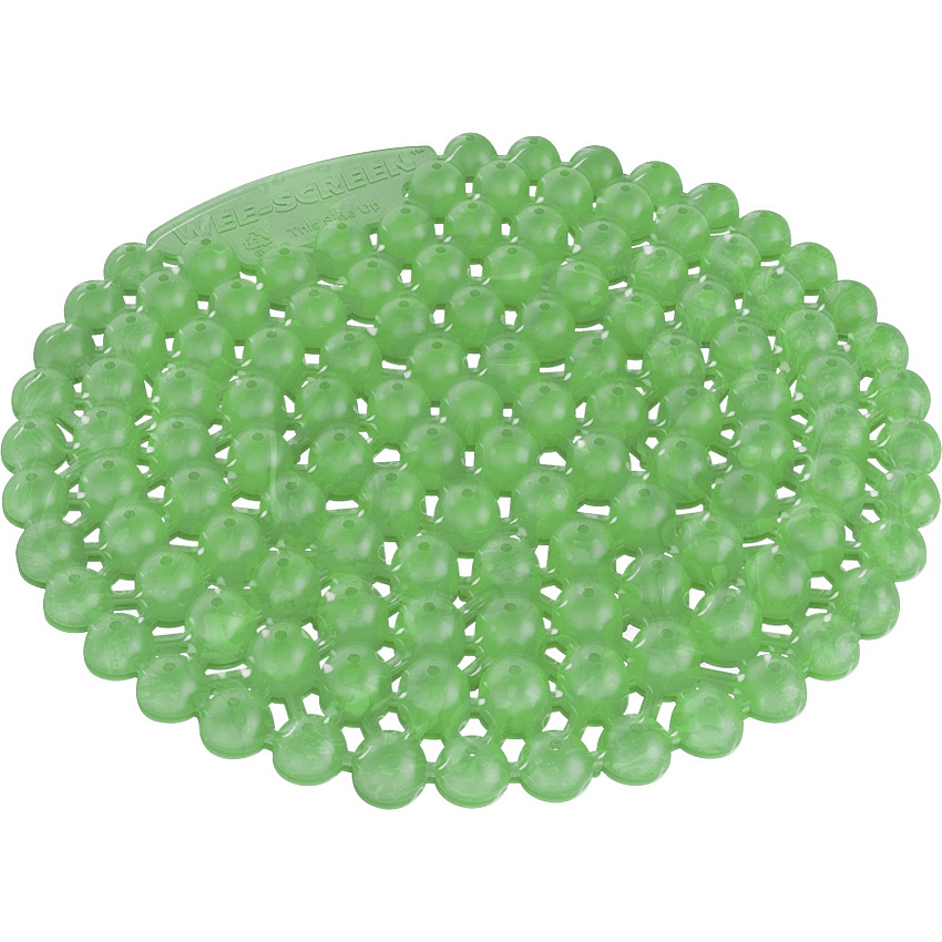 Vectair Systems Wee-Screen Urinal Screen Lasts upto 30 Days - Splash Resistant, Flexible, Recyclable - 10 / Carton - Green (WSCRNMEL)
