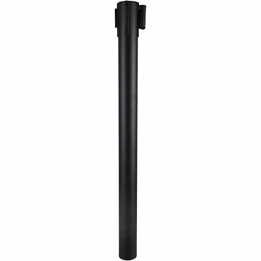 Genuine Joe Crowd-Control Posts 34" Height - Black - Steel - 2 / Carton (GJO00466)