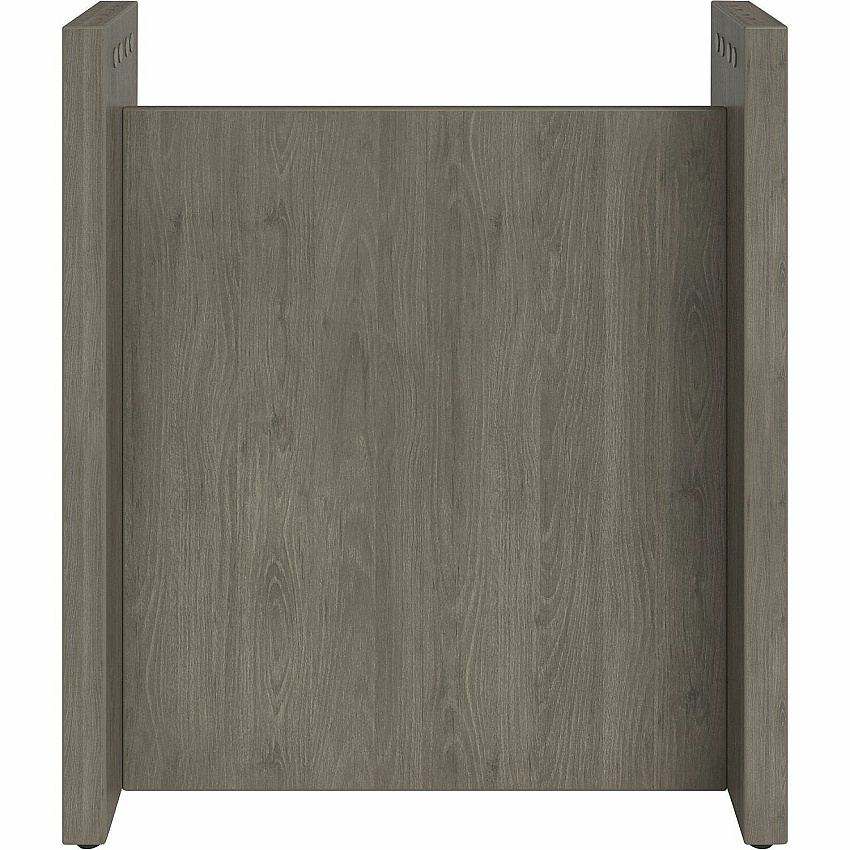 Lorell Prominence 2.0 Slim Modular Table Base 28" Height x 24" Width x 8" Depth - Material: Particleboard - Finish: Gray Elm - Durable, Mar Resistant, Burn Resistant, Impact Resistant, Sturdy - For Office - 1 Each (LLRPLB24HGE)