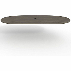 Lorell Prominence 2.0 Racetrack Conference Tabletop Oval - 96" Width x 48" Depth, x 1.5" Thickness Top - Material: Particleboard - Finish: Gray Elm - Laminated, Durable, Mar Resistant, Burn Resistant, Impact Resistant, Edge Banding, Cord Ma (LLRPRT4896GE)