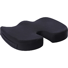 Lorell Butterfly-Shaped Seat Cushion 17.50" x 15.50" - Fabric, Memory Foam, Silicone - Butterfly - Comfortable, Ergonomic Design, Durable, Machine Washable, Zippered, Anti-slip - Black - 1 Each (LLR18307) Lorell Butterfly-Shaped Seat Cushion 17.50" x 15.50" - Fabric, Memory Foam, Silicone - Butterfly - Comfortable, Ergonomic Design, Durable, Machine Washable, Zippered, Anti-slip - Black - 1 Each (LLR18307)