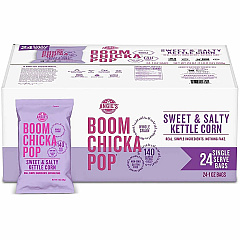 ANGIES BOOMCHICKAPOP Angie's BOOMCHICKAPOP Ready-To-Eat Popcorn Gluten-free, Cholesterol-free, No High Fructose Corn Syrup - Sweet and Salty Kettle - 1 Serving Bag - 24 / Carton (SN01213) ANGIES BOOMCHICKAPOP Angie's BOOMCHICKAPOP Ready-To-Eat Popcorn Gluten-free, Cholesterol-free, No High Fructose Corn Syrup - Sweet and Salty Kettle - 1 Serving Bag - 24 / Carton (SN01213)