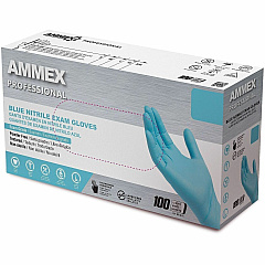 Ammex Examination Gloves 4 mil Thickness - Polymer Coating - X-Large Size - For Right/Left Hand - Blue - Textured, Comfortable, Lightweight, Textured Grip, High Tactile Sensitivity, Non-sterile, Allergen-free, Micro-roughened - For Dental, Med (APFN48100) Ammex Examination Gloves 4 mil Thickness - Polymer Coating - X-Large Size - For Right/Left Hand - Blue - Textured, Comfortable, Lightweight, Textured Grip, High Tactile Sensitivity, Non-sterile, Allergen-free, Micro-roughened - For Dental, Med (APFN48100)