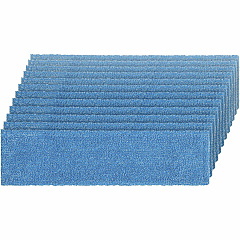 Rubbermaid Commercial Adaptable Flat Mop Microfiber Pad 19.5" Length x 5.5" Depth - MicroFiber - Blue - 12 / Carton (2132427CT)